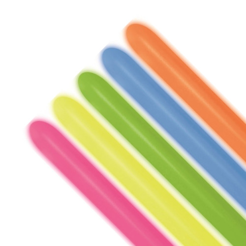 A pack of 260 Neon Assorted Entertainer Balloons, manufactured by Sempertex.