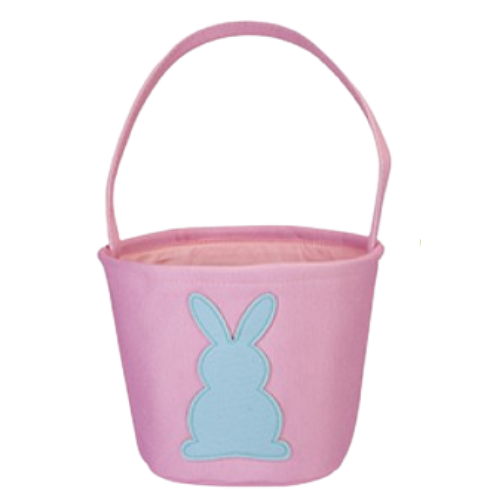 A 25cm pink Easter basket.