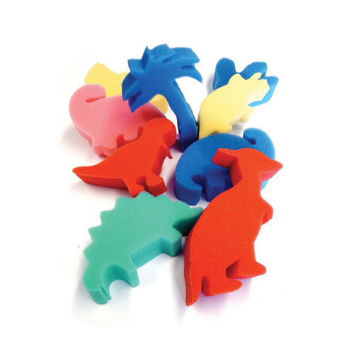 A Pack of Nine Foam Dinosaur Shapes.