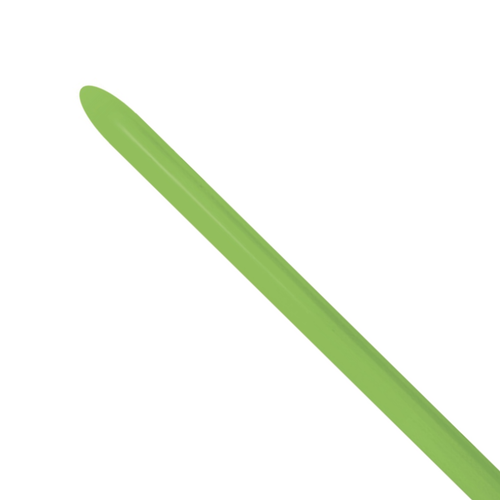 A pack of 80 160 Lime Green XXX Nozzle Up Entertainer Balloons, manufactured by Sempertex.