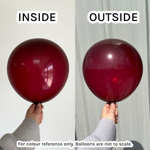 5" Crystal Burgundy Kalisan Latex Balloons (50)