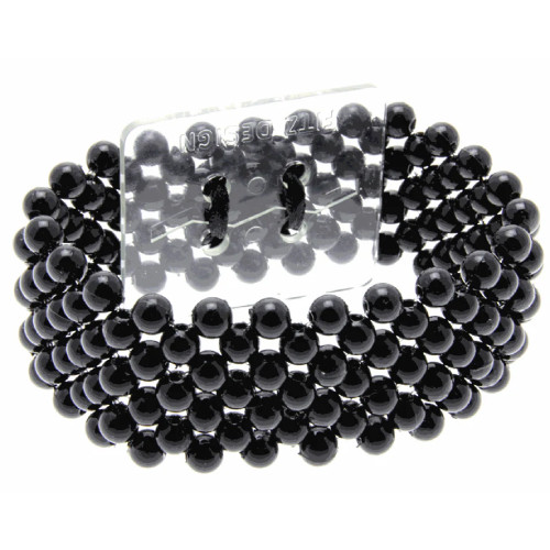 A Black Corsage Bracelet.