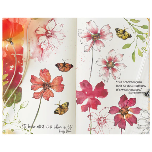 A Wild Blooms by Willow Wolfe Clear Stamps Set, manufactured by Sizzix.