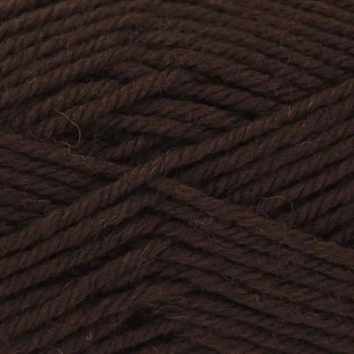 A 50g ball of Merino Blend DK Chocolate Wool, manufactured by King Cole.