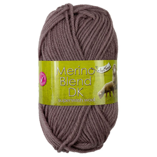 A 50g ball of Merino Blend DK Truffle Wool, manufactured by King Cole.