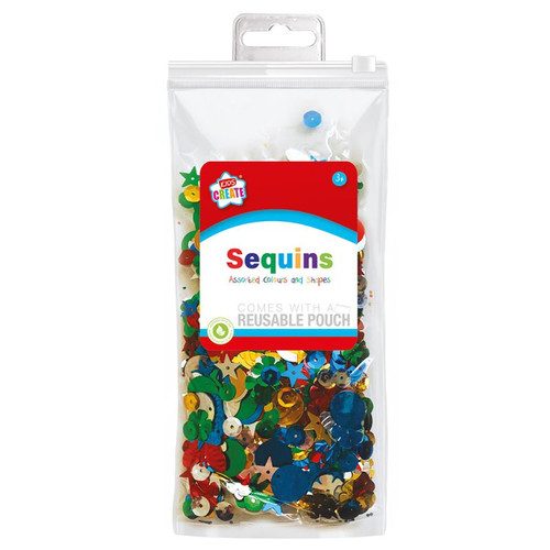 A pack of Assorted Sequins.