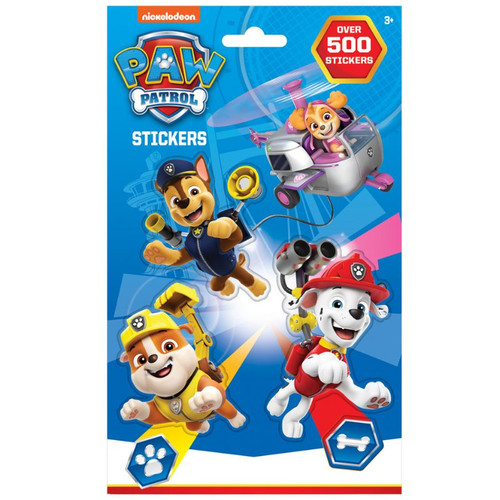 A pack of 500 Paw Patrol Stickers.