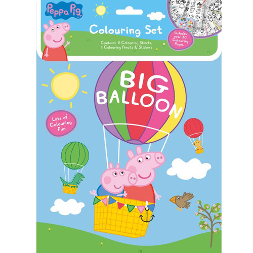 A Peppa Pig Colouring Set.