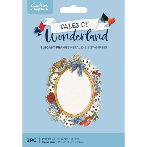 A Tales of Wonderland Elegant Frame Die & Stamp Set, manufactured by Crafter’s Companion.