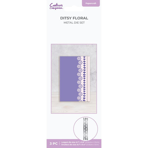 A Ditsy Floral Metal Die Set, manufactured by Crafter’s Companion.