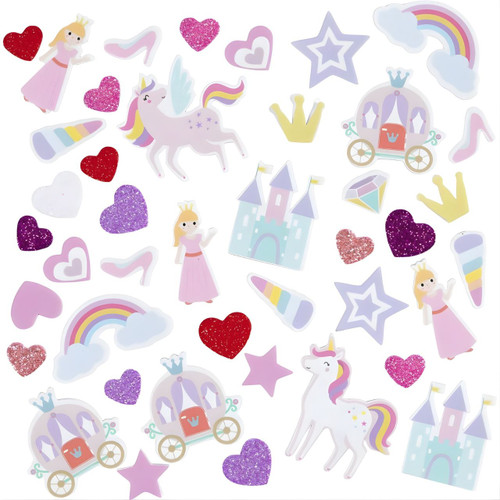 Princess & Unicorn Foam Stickers (150)