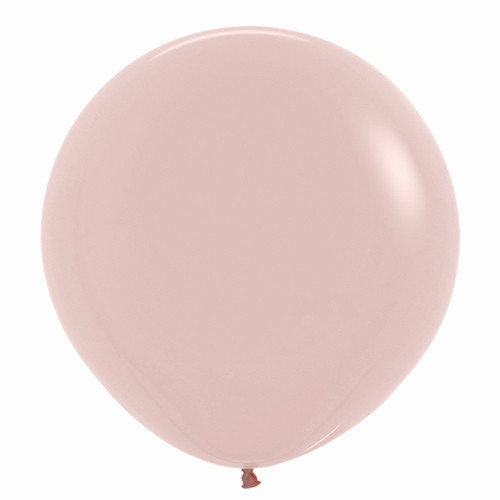 A pack of 3 24-inch Fashion Creamy Blush Latex Balloons, manufactured by Sempertex