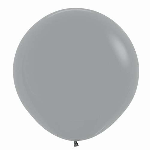 A pack of 3 24-inch Fashion Urban Grey Latex Balloons, manufactured by Sempertex