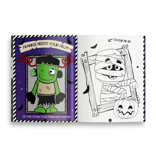 A Halloween Activity Book & Stickers Pack.