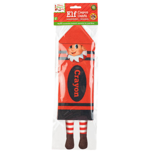 A red crayon outfit for elves.