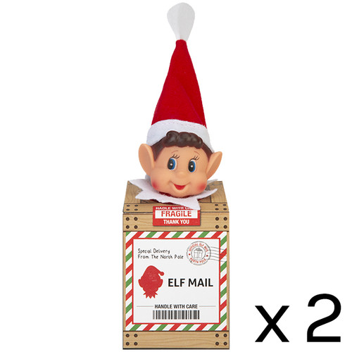 Wooden Effect Elf Arrival Box (2)