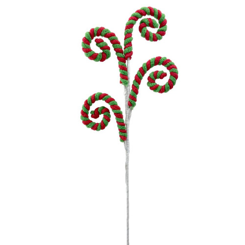 A 40cm Red & Green Candy Curl Pick.