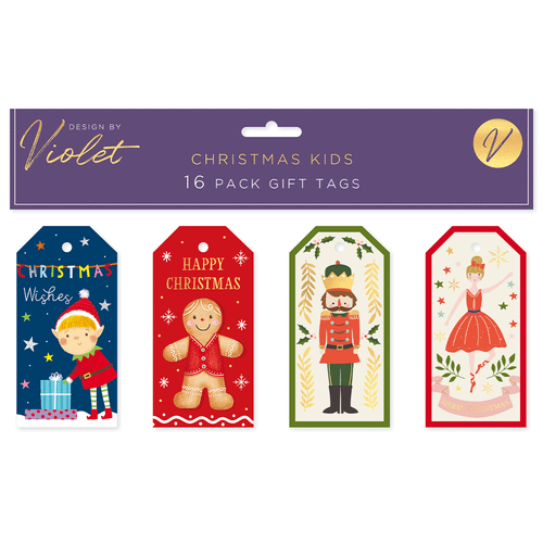 A set of Christmas Kids Assorted Gift Tags.