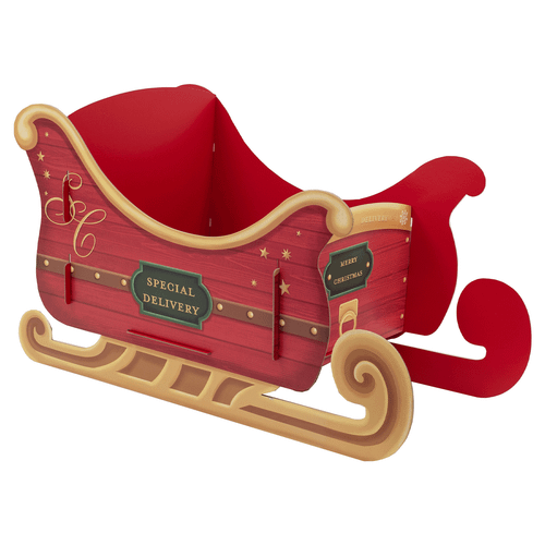 A Christmas Santa's Sleigh Large Gift Display.