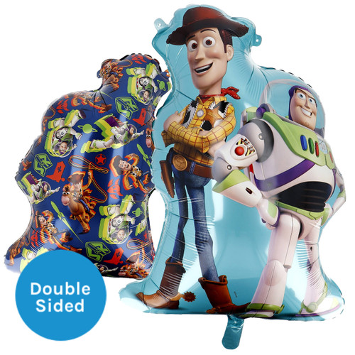 A 24 inch Woody and Buzz Toy Story foil balloon, manufactured by Folat.