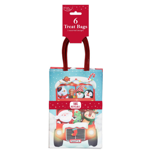 A pack of 6 Christmas Assorted Treat Bags.