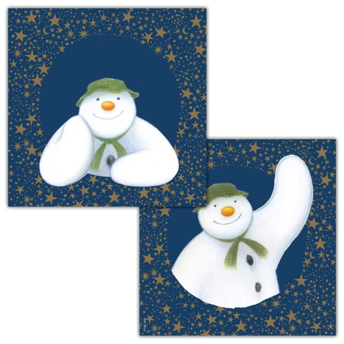 A pack of 20 The Snowman Snow Wonderful Paper Napkins.