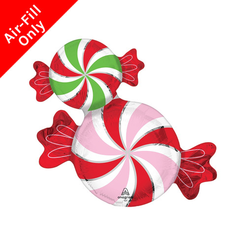 An 11 inch sweetest season candy foil balloon, manufactured by Anagram.