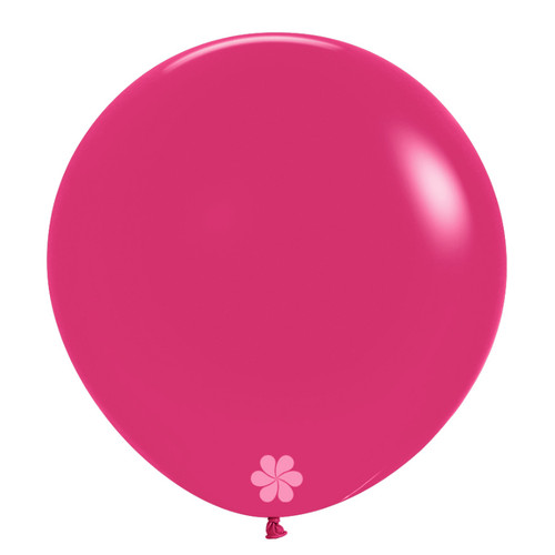 A pack of 24" Fashion Cosmo Pink Latex Balloons, manufactured by Sempertex.