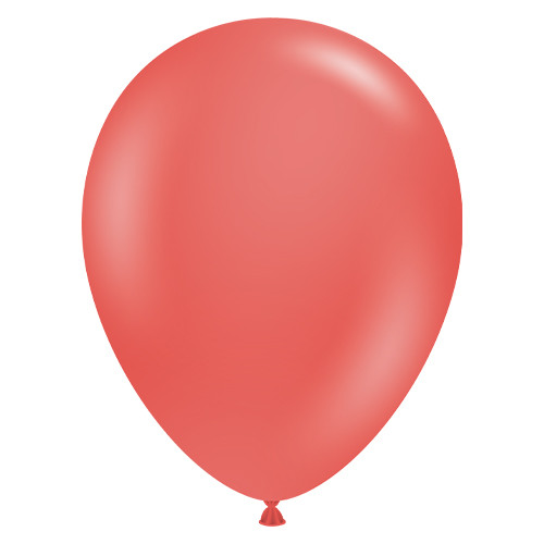 A pack of 50 11" Aloha Latex Balloons, manufactured by Tuftex.