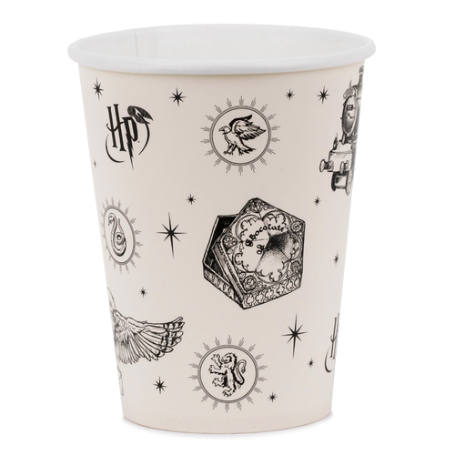 A set of 6 Harry Potter Motifs Paper Cups, manufactured by PartyDeco.