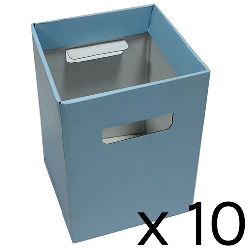 Matt Pastel Blue Flower Boxes - 18cm x 24cm (10)