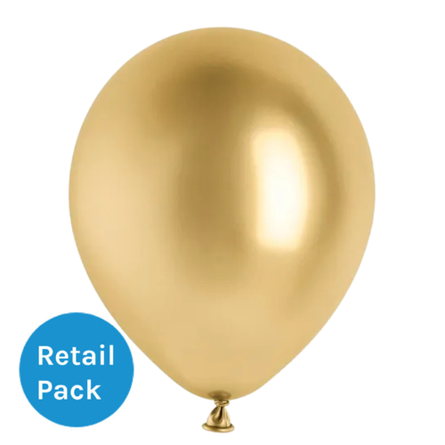 12" Glossy Gold Latex Balloons (10)