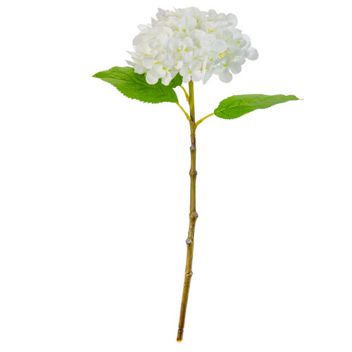 47cm Pure White Hydrangea Stem (1)