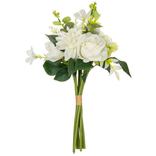 White Hand Tied Rose and Dahlia Bunch (1)
