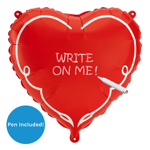 18 inch Personalisable Love Heart Foil Balloon (1)