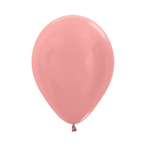 5" Metallic Rose Gold Sempertex Latex Balloons (100) 5" Metallic Rose Gold Sempertex Latex Balloons (100)
