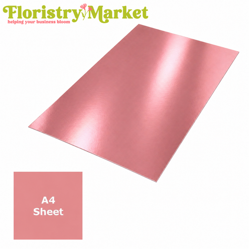 Exterior Chrome Rose Gold Metallic Opaque Vinyl - A4 Sheet (1)