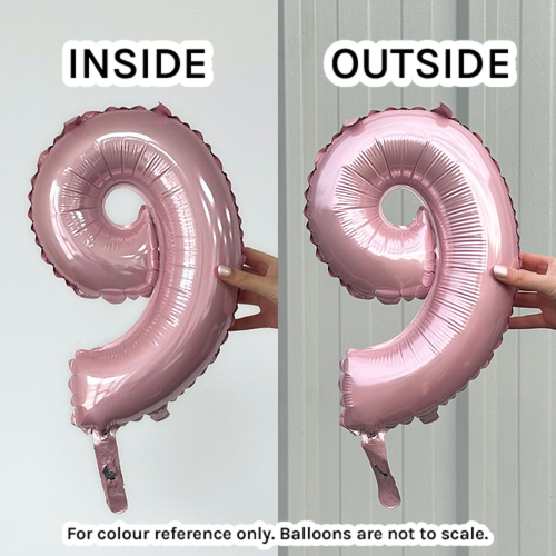 14 inch Pastel Pink Number 4 Foil Balloon (1)