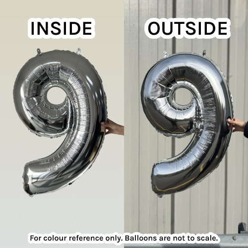 26 inch Silver Number 8 Foil Balloon (1)