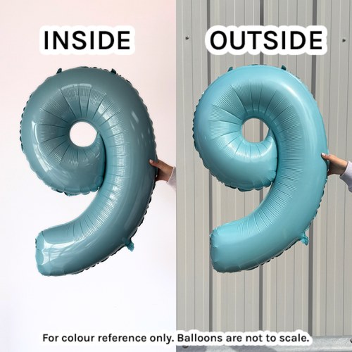 26 inch Pastel Blue Number 8 Foil Balloon (1)