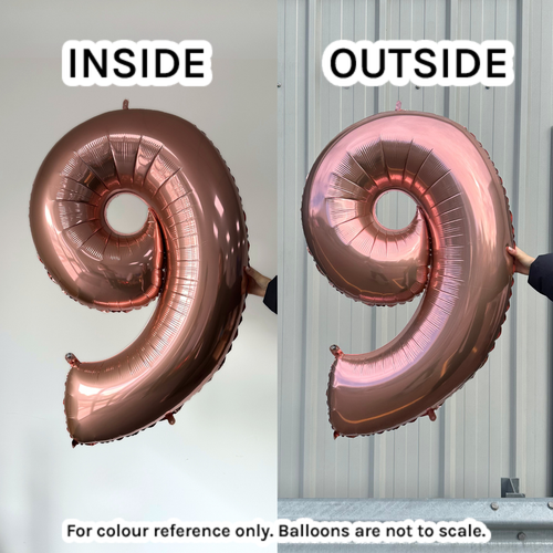 40 inch Rose Gold Number 9 Foil Balloon (1)