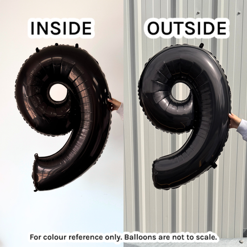 40 inch Black Number 4 Foil Balloon (1)
