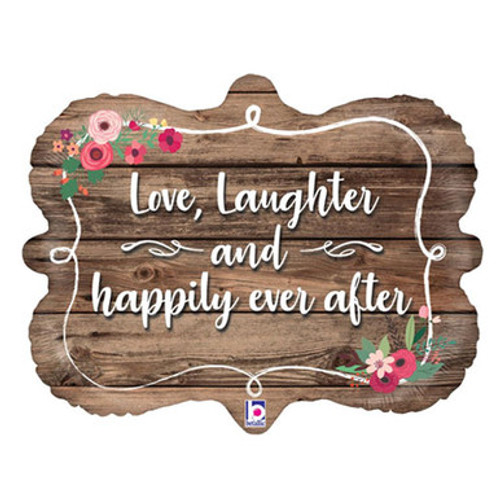 30 inch Happily Ever After Frame Foil Balloon (1) 30 inch Happily Ever After Frame Foil Balloon (1)