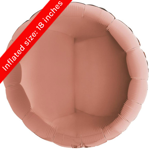 36" Rose Gold Round Foil Balloon (1) 36" Rose Gold Round Foil Balloon (1)