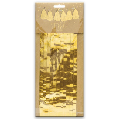 Gold Foil Tassel Garland - 1.5m (1)