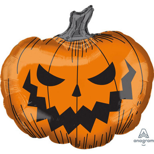 29 inch Hallows' Eve Pumpkin Supershape Foil Balloon (1) 29 inch Hallows' Eve Pumpkin Supershape Foil Balloon (1)