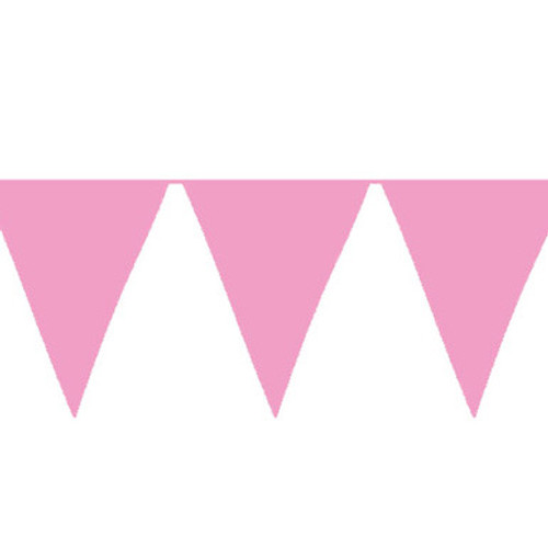 Giant Light Pink Waterproof Bunting - 10m (1) Giant Light Pink Waterproof Bunting - 10m (1)