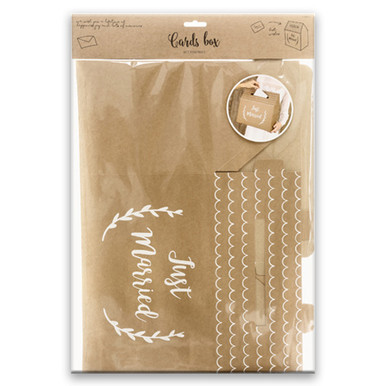 Just Married Kraft Cardboard Box - 30cm (1)