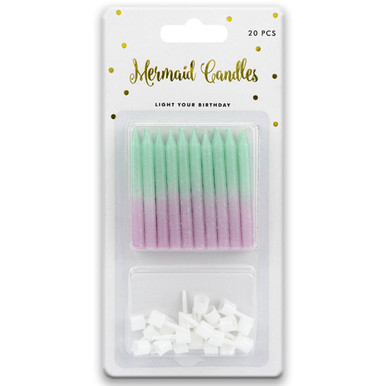 Mermaid Ombre Candles (20)
