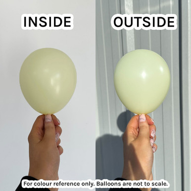 18" Pastel Matte Yellow Sempertex Latex Balloons (25)